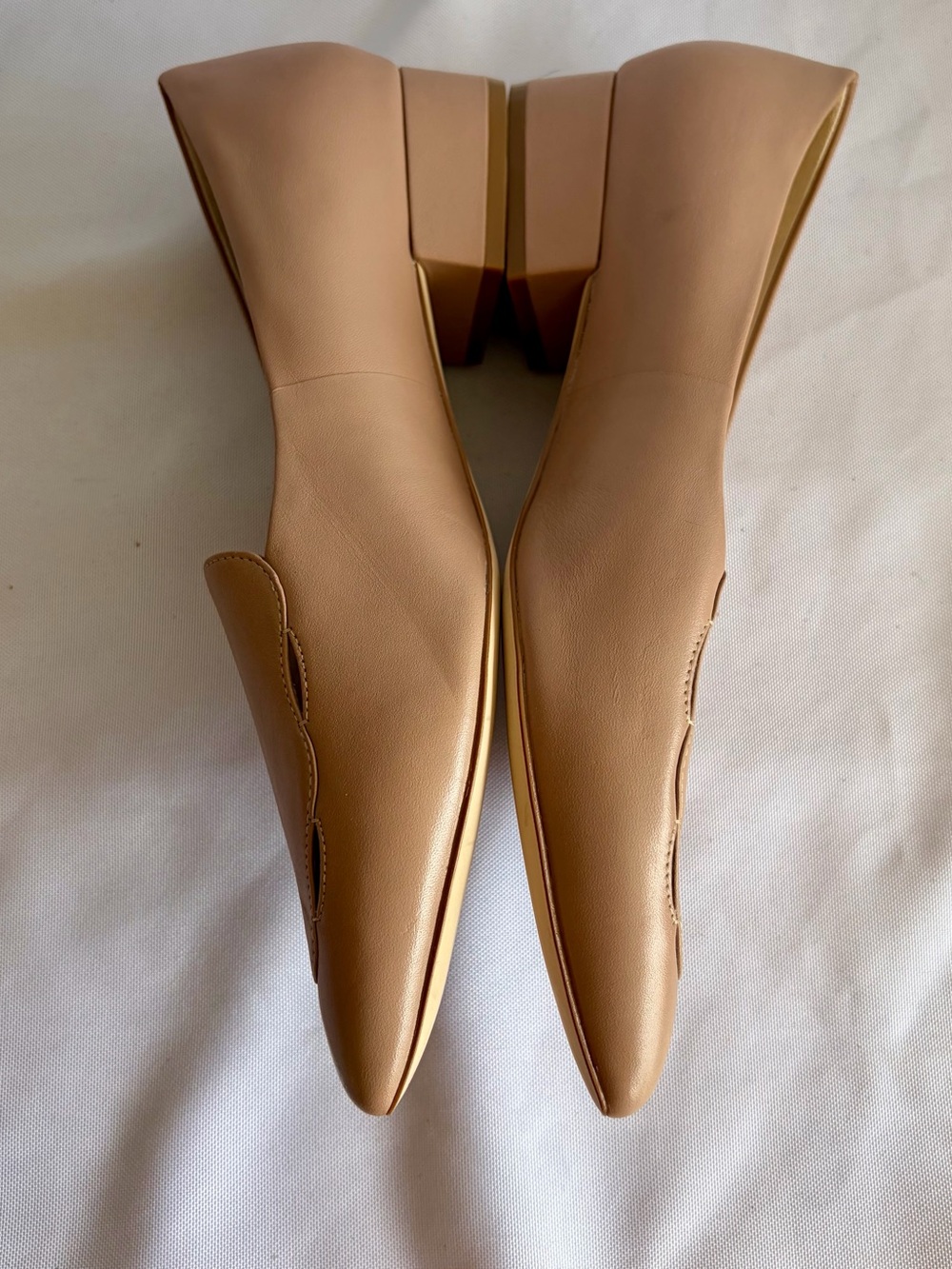 Cole Haan Blush Tan Pointed-Toe Leather Loafers - Picture 10 of 14